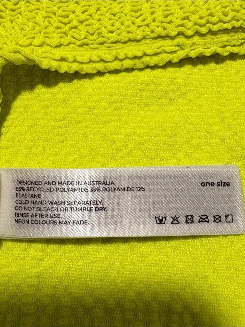 NWOT bond-eye Bound Maxam in Sunny Lime Color